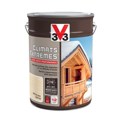 Lasure climats extrêmes extérieure incolore 5 l V33