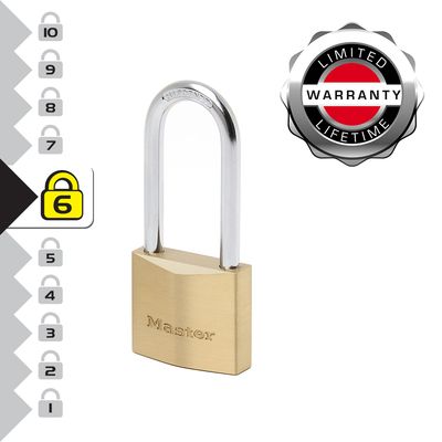 Cadenas à clés largeur 40 mm en laiton avec anse haute 51 mm MASTER LOCK