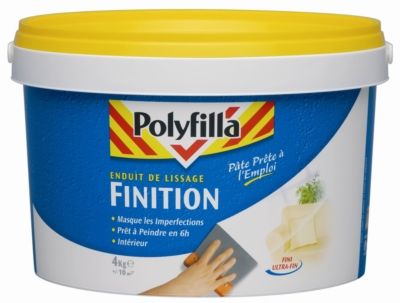 Enduit de lissage en pâte 4 kg POLYFILLA