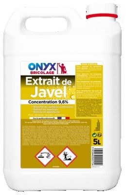 Extrait de javel concentré 9,6% 5 l ONYX