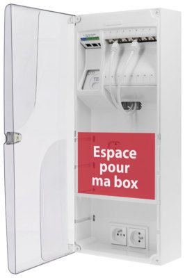 Coffret de communication Fullbox avec 8 prises RJ45 grade 3 BATILEC