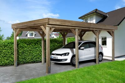 Carport simple 609 Livraison gratuite domicile Weka