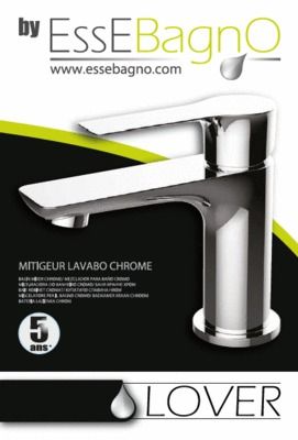 Mitigeur de lavabo Lover chromé Essebagno