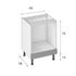 Caisson cuisine bas blanc L 60 x H 70 x P 56 cm OFITRES