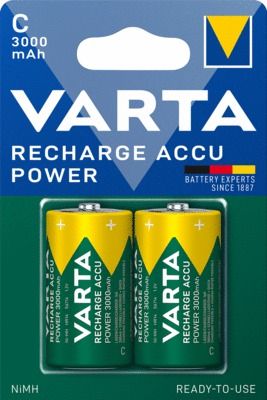 Accumulateurs LR14 prêt à l'usage 3000 mAh par 2 VARTA