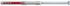 Cheville rallongée DuoXpand 8 x 100 mm avec vis à tête fraisée en acier électrozingué par 50 FISCHER