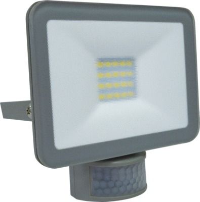 Projecteur LED extérieur détecteur de mouvements 10W blanc neutre IP44 900 lumens gris - SLIMER ARLUX