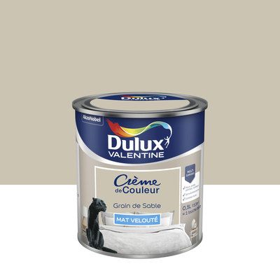 Peinture Crème de Couleur Grain de Sable mat 500 ml - DULUX VALENTINE