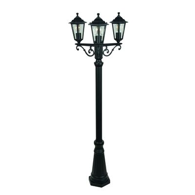 Lampadaire extérieur VALENCE 3 lumières aluminium noir E27 IP54 COREP