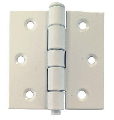 Charnière carrée acier blanc 63 x 63 mm CIME