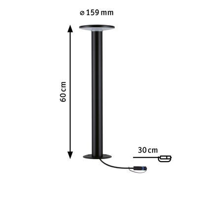 Borne éclairage extérieur blanc chaud IP44 7W 380 lumens 24V - Plate Plug & Shine PAULMANN