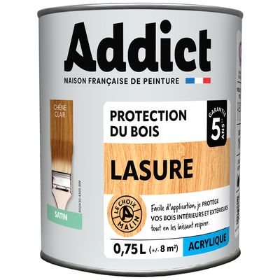 Lasure 5 ans Chêne Clair 750 ml - ADDICT