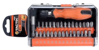 Coffret mini tournevis avec 30 embouts TACTIX