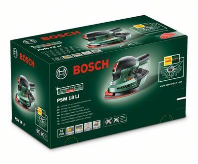 Ponceuse triangulaire sans fil Lithium-Ion 18 V sans batterie PSM18 BOSCH