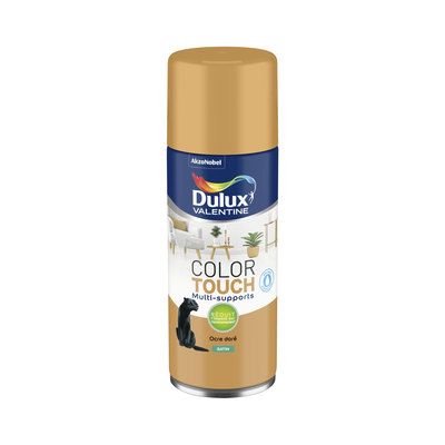 Aérosol de peinture Color Touch ocre doré satin 400 ml - DULUX VALENTINE