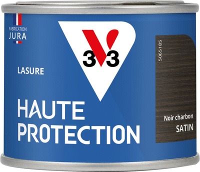 Lasure Haute Protection 8 ans satin noir charbon 125 ML V33