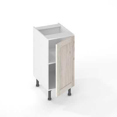 Porte à cadre effet bois blanchi pour meuble de cuisine Quadro ANV-01 OAK 70 x 40 cm OFITRES