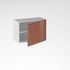 Porte pour meuble hotte de cuisine Glossy terracotta brillant 42 x 60 cm OFITRES