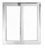 Fenêtre PVC 2 vantaux oscillant-battant hauteur 75 x largeur 100 cm