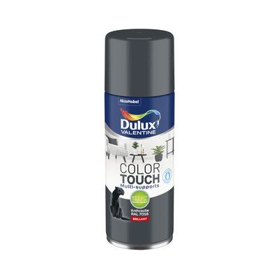 Aérosol de peinture Color Touch anthracite RAL 7016 brillant 400 ml - DULUX VALENTINE