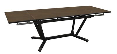 Table de jardin Vita avec rallonge L180 à L280 x 100 cm Ceramique oxyde PROLOISIRS