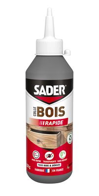 Colle bois prise rapide biberon 250 gr SADER