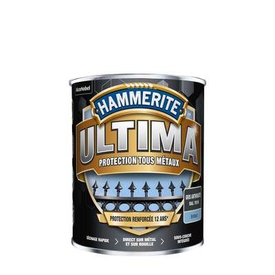 Peinture fer extérieure Ultima gris anthracite RAL 7016 brillant 2,5 l - HAMMERITE