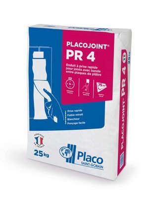 Enduit joint PR4 prise 3 heures 25kg + 10% Placo®