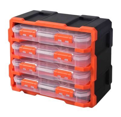 Casier de rangement avec 4 assorteurs de 13 compartiments TACTIX