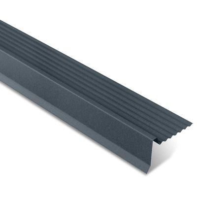 Rive crantée pour TUILE R Repositionnable  Anthracite 1 m 20 BACACIER