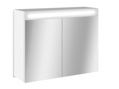 Armoire de toilette lumineuse LED Giulia 80 x 60 x 17 cm MP GLASS