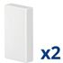 Lot de 2 embouts 20x35 blanc - DEDRA