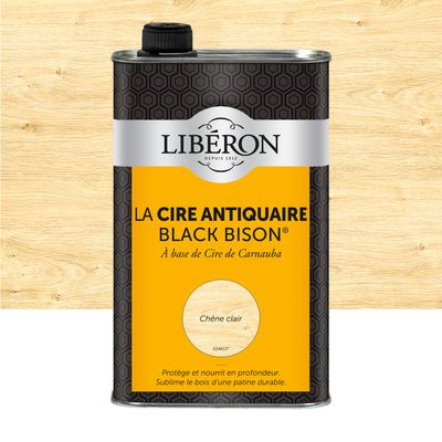 Cire antiquaire liquide "Black Bison" chêne clair 1 l LIBERON