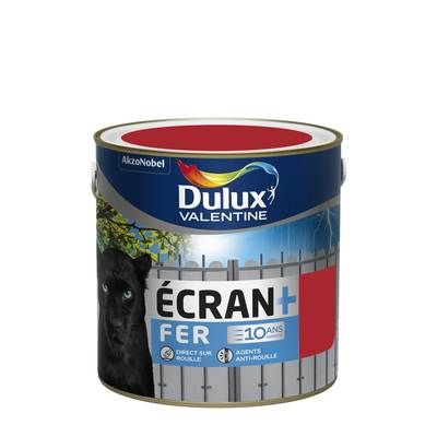 Peinture fer écran+ rouge agricole brillant 2 l - DULUX