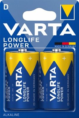 Lot de 2 piles alcalines LR20 - VARTA