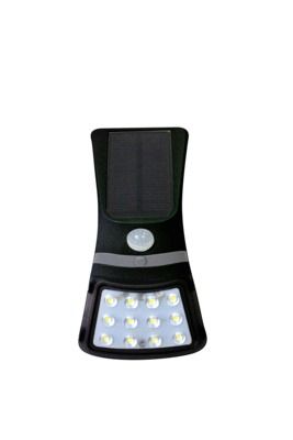 Applique d'éclairage solaire noire 220 lumens