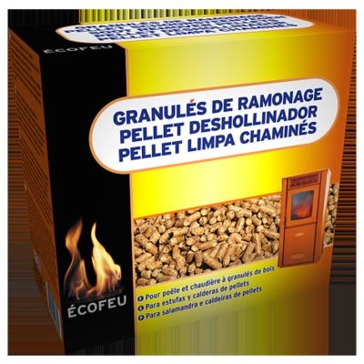 Granulés de ramonage 1.5 kg spécial poêle à pellets ECOFEU