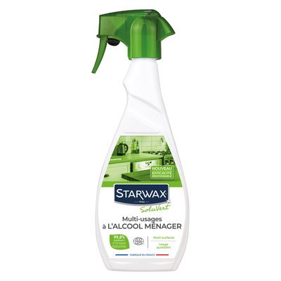 Nettoyant multi-usages à l'alcool ménager 500 ml - SOLUVERT