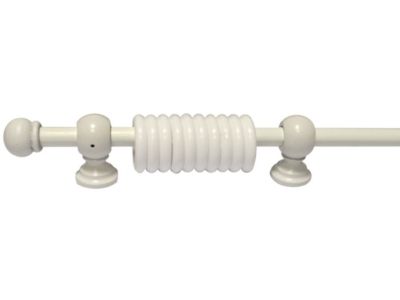 Kit tringle à rideau 1 m diam 11 mm Finition laqué blanc - MOBOIS