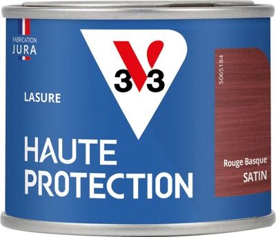 Lasure Haute Protection 8 ans satin rouge basque 125 ML V33