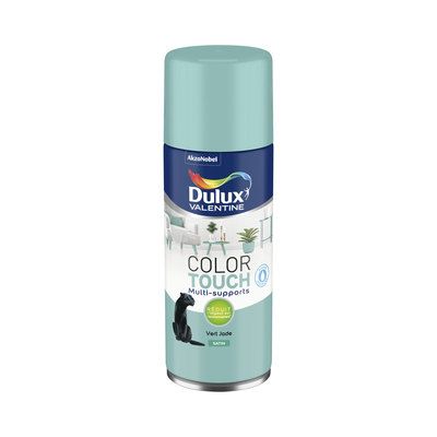 Aérosol de peinture Color Touch vert Jade satin 400 ml - DULUX VALENTINE