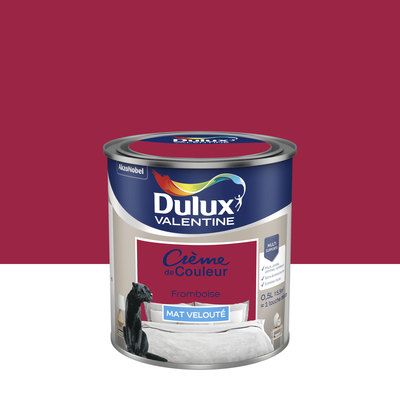 Peinture Crème de Couleur Framboise mat 500 ml - DULUX VALENTINE