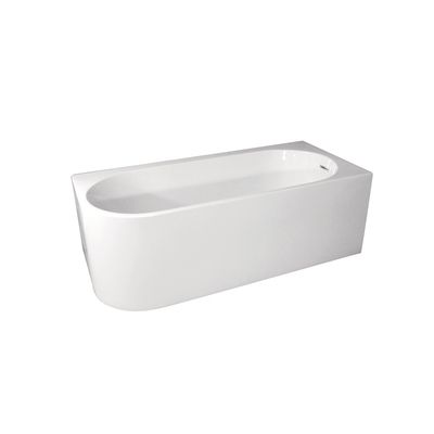 Baignoire semi-îlot angle droit blanche 170 X 75 cm Sienna BALNEO