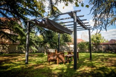 Pergola aluminium et acier Nilyos 4 x 3 m HABRITA