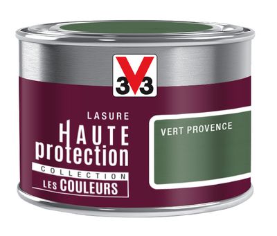 Lasure bois Haute Protection intérieure extérieure couleur vert Provence 125 ml V33