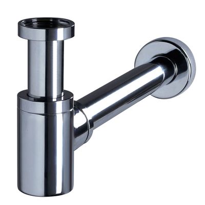 Siphon pour lavabo design laiton chromé 32 mm WIRQUIN