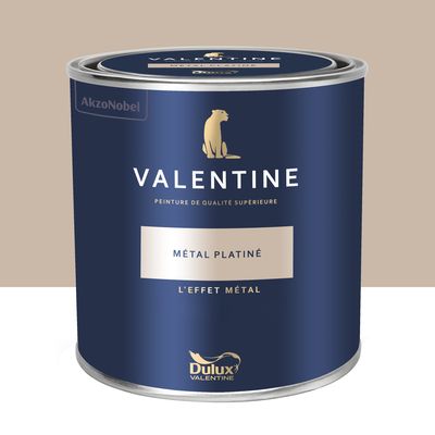 Peinture Valentine Mat Velouté Métal Platiné 1 L - DULUX VALENTINE