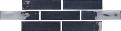 Faïence effet zellige bleu rectangulaire GEMSTONE 7,5 x 30 cm paquet 0,63 m² BALDOCER