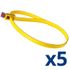 5 colliers de serrage réouvrables 750x13mm jaune - SPEEDY TIE HELLERMANN