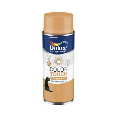 Aérosol de peinture Color Touch effet métal or 400 ml - DULUX VALENTINE